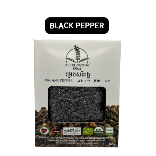 Organic Black Pepper 100g